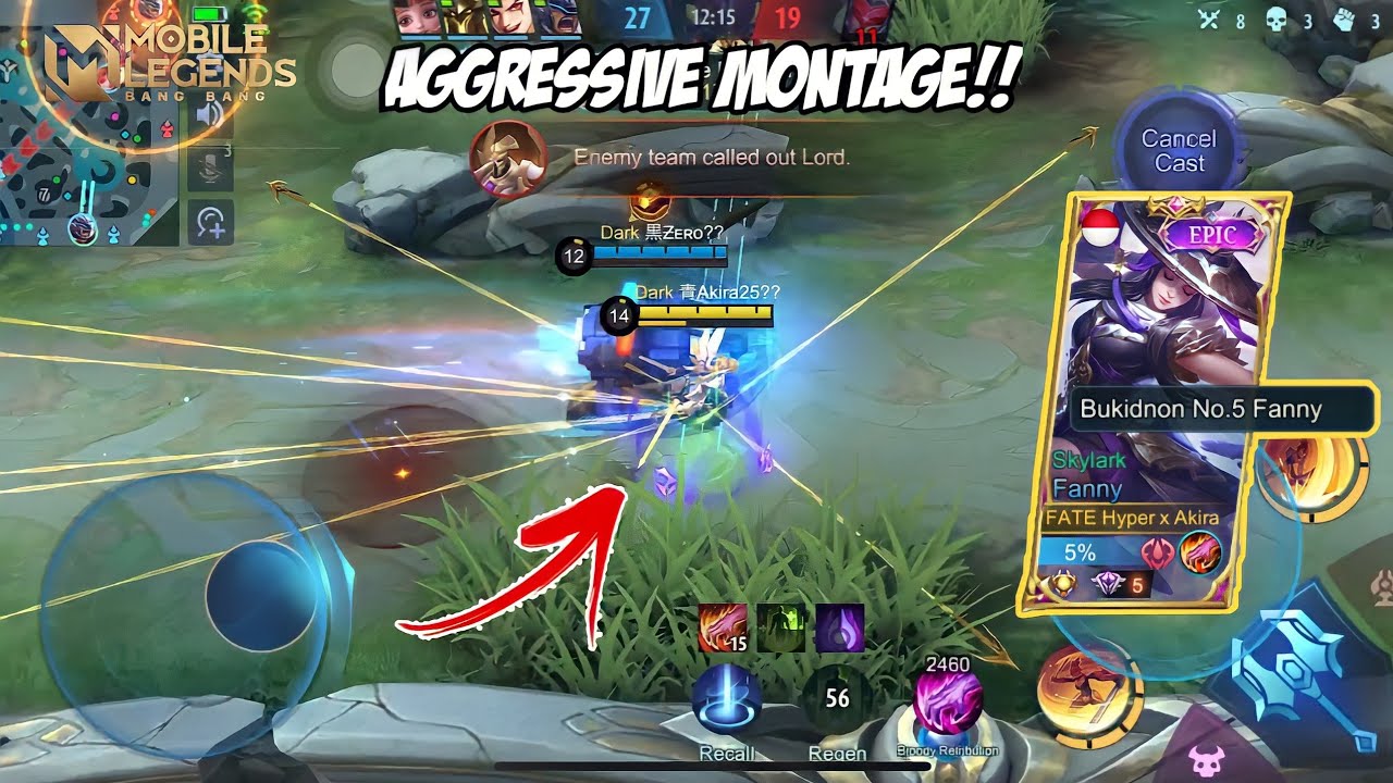 SUPER AGGRESSIVE FANNY MONTAGE | ROAD TO 100k! | MOBILE LEGENDS BANG BANG backdrop
