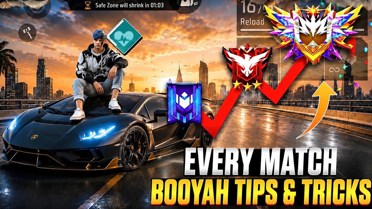 (100% Working✅) Every Solo Br Rank Match Booyah Tips | Br Rank Grandmaster Pushing Tips and Tricks