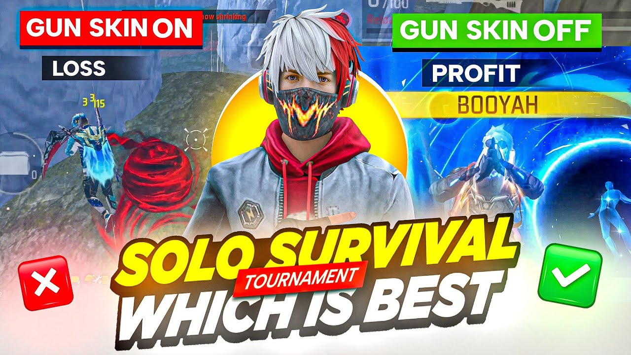 GUN SKIN VS WITHOUT GUN SKIN SURVIVAL TOURNAMENT - WHICH IS MORE PROFITABLE π₯