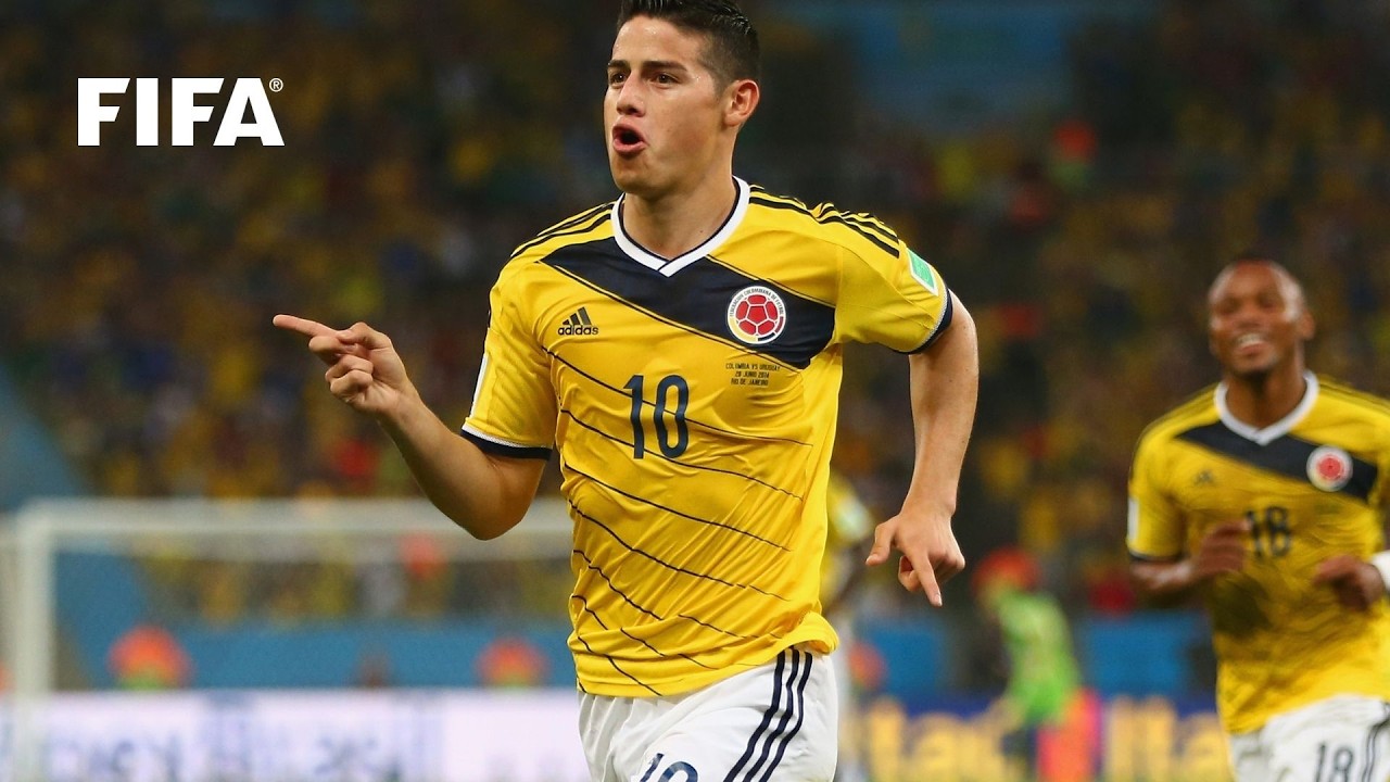 Magical James Rodriguez | Colombia vs Uruguay | 2014 Round of 16 background