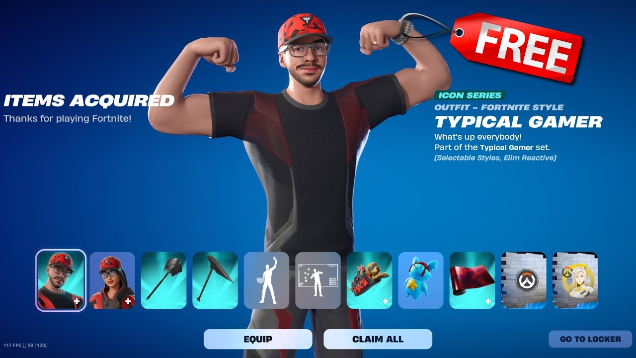 How to Get FREE TYPICAL GAMER SKIN in Fortnite!
