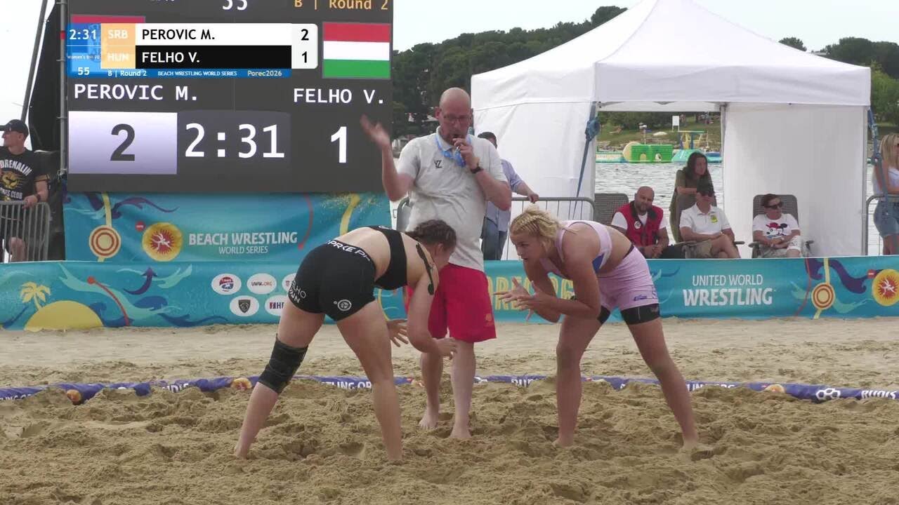 Masa PEROVIC (SRB) vs. Viktoria FELHO (HUN) • B | Round 2 • Women's BW 70Kg background