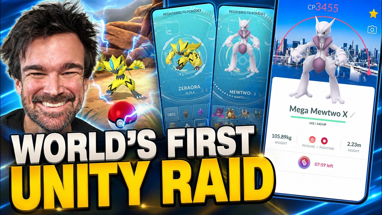 I just did the WORLD'S FIRST Unity Raid for Mega Mewtwo at Go Fest Tokyo 2026