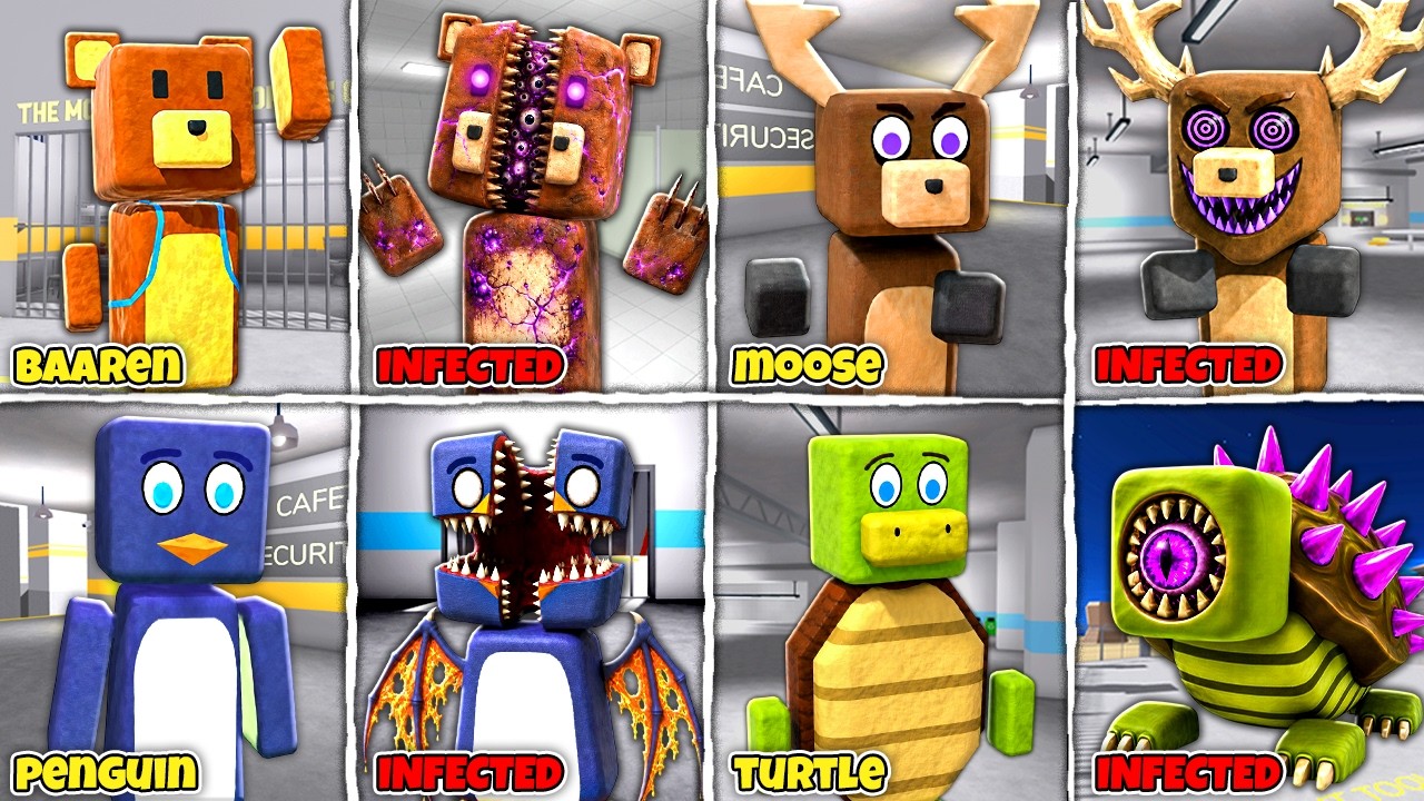99999 INFECTED SUPER BEAR ADVENTURE UPDATE! What If I Became EVERY HORROR MODS in BARRY PRISON RUN!