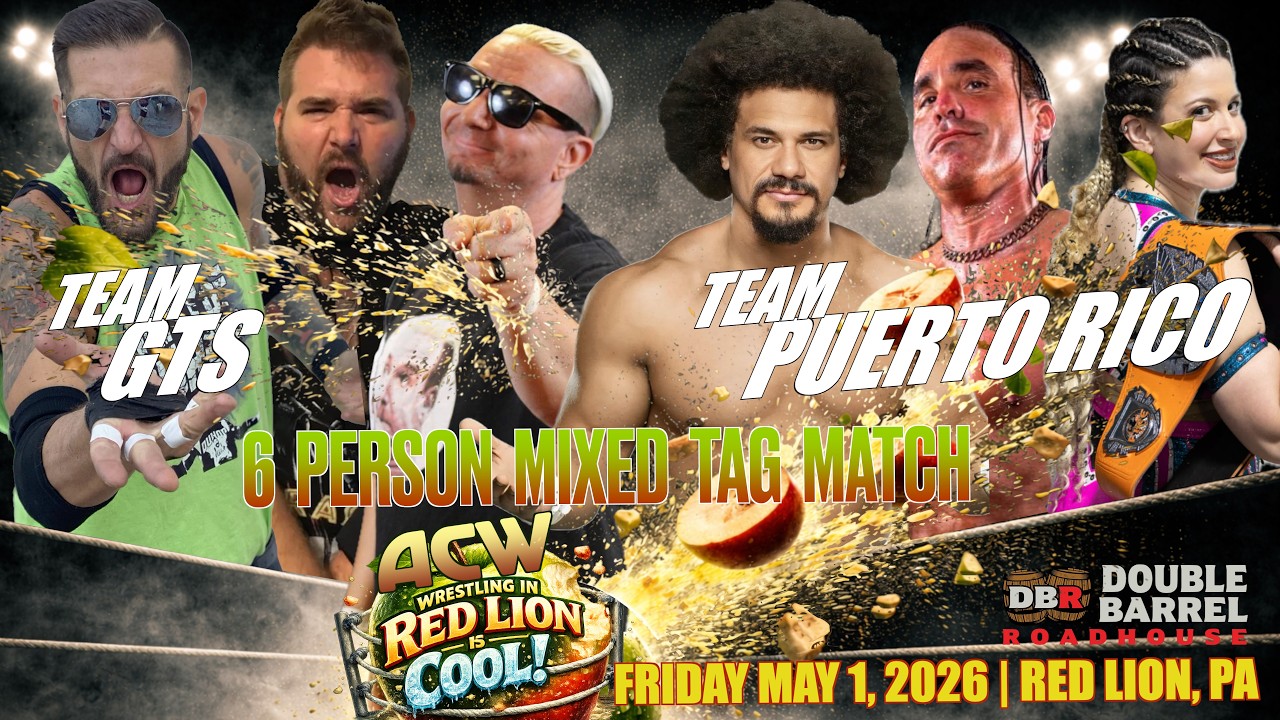 Team GTS vs Team Puerto Rico - #ACW Wrestling in Red Lion is Cool background
