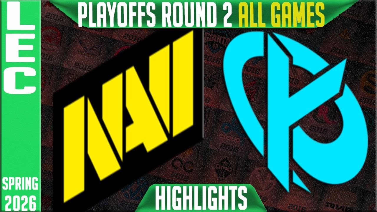 KC vs NAVI Highlights ALL GAMES | LEC Spring 2026 Playoffs | Karmine Corp vs Natus Vincere background