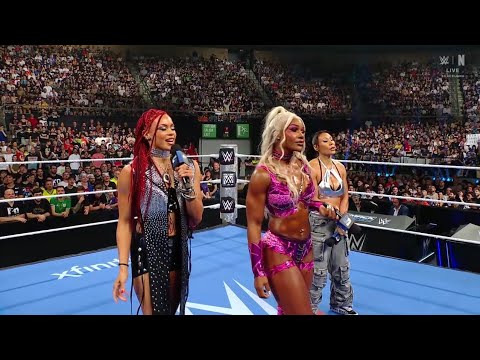 Jade Cargill, Mia Yim & B-Fab Ring Segment background