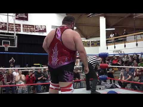 Heavyweight Championship Wrestling Match: Eric Johnson vs. BIG T! Global Independent Wrestling Maine background