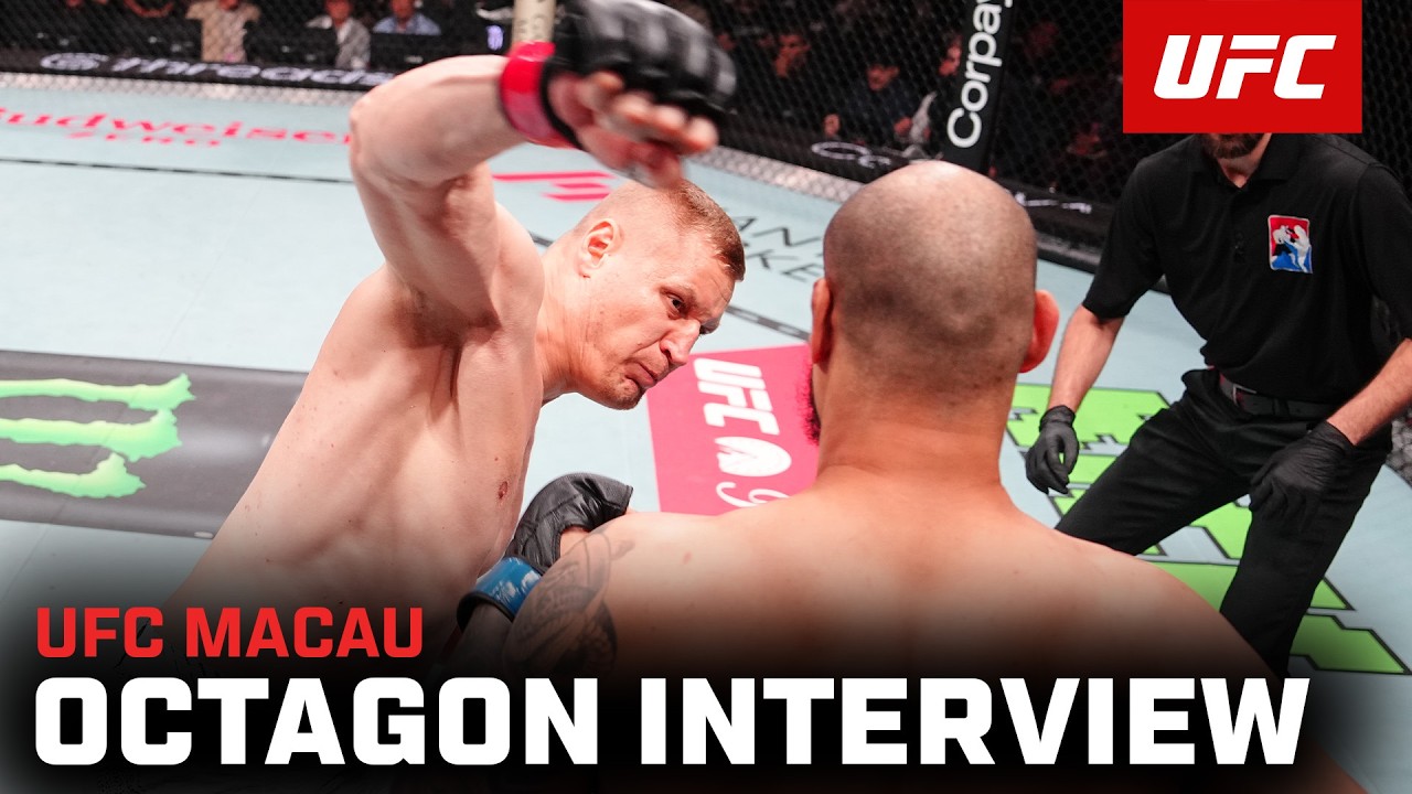 Sergei Pavlovich Octagon Interview | UFC Macau background
