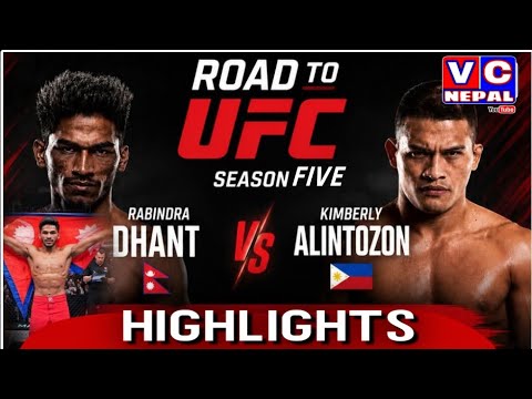 Rabindra Dhant NEPALЁЯЗ│ЁЯЗ╡ VS ЁЯЗ╡ЁЯЗнPHILIPINES Kimberly Alintozon||ROAD TO UFC 2026 Season-5||Highlights|| background