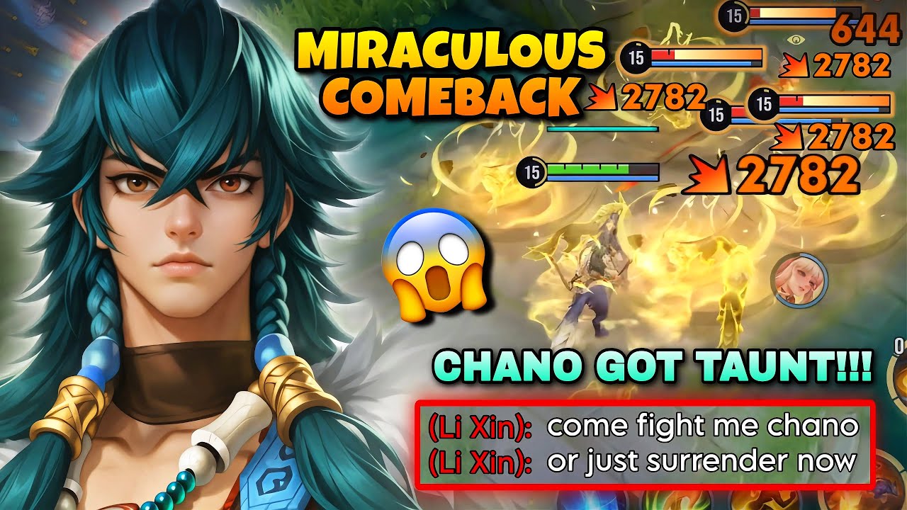 MIRACULOUS COMEBACK! TOP 1 ASIA CHANO GOT TAUNT AND THEY REGRET IT! | HONOR OF KINGS
