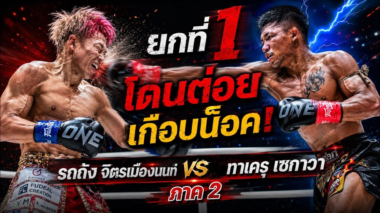 ยกที่1 โดนต่อยเกือบน็อค! รถถัง จิตรเมืองนนท์ vs ทาเครุ เซกาวา ภาค2