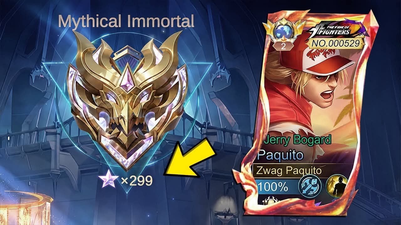 I MET ARROGANT ENEMY IN MY LAST MATCH BEFORE 300 STARS IMMORTAL - MLBB background