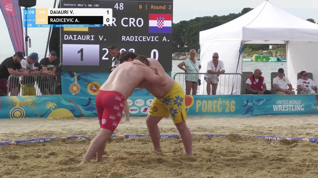 Vazha DAIAURI (UKR) vs. Antonio RADICEVIC (CRO) • B | Round 2 • Men's BW +90Kg background