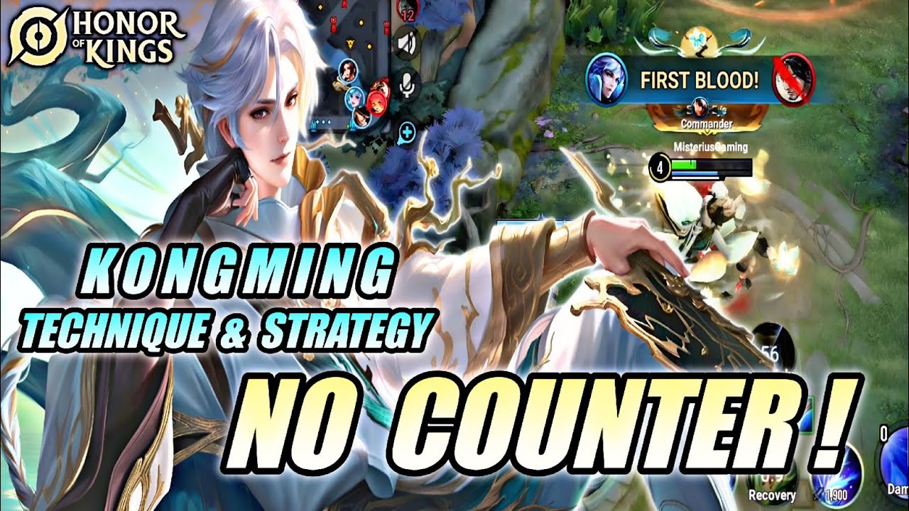 Kongming Stellar Assassin 100% NO COUNTER 🔥 - Pro Technique & Gameplay | Honor Of Kings (HOK)