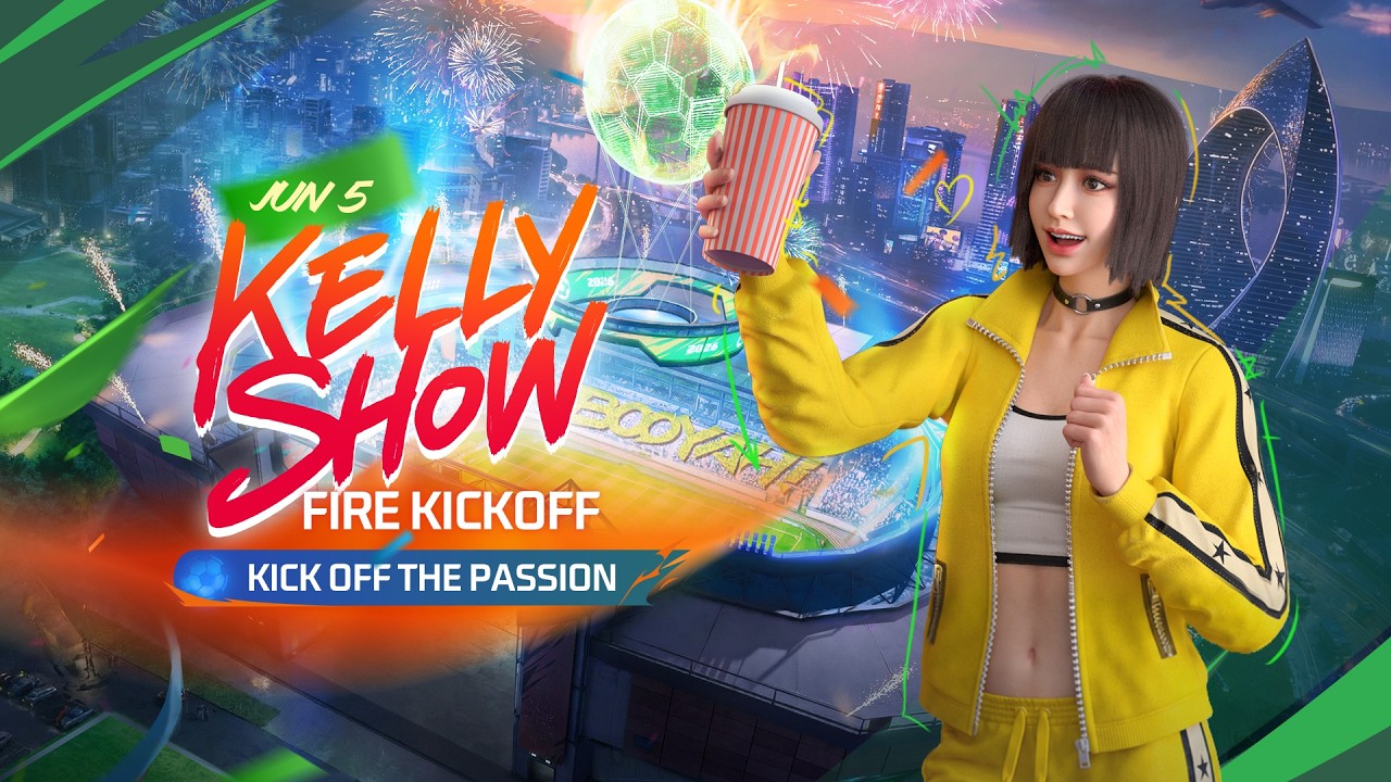 Kelly Show Fire Kickoff Special Episode | Free Fire Official background