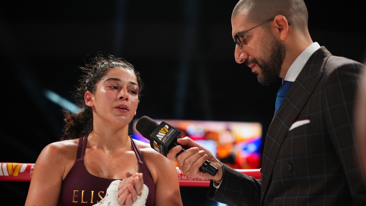 MVPW-03: Elise Soto Post Fight Interview background