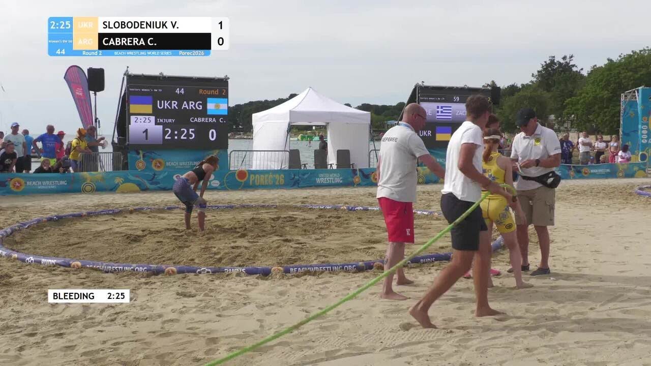 Viktoriia SLOBODENIUK (UKR) vs. Claudia Soledad CABRERA (ARG) • Round 2 • Women's BW 50Kg background
