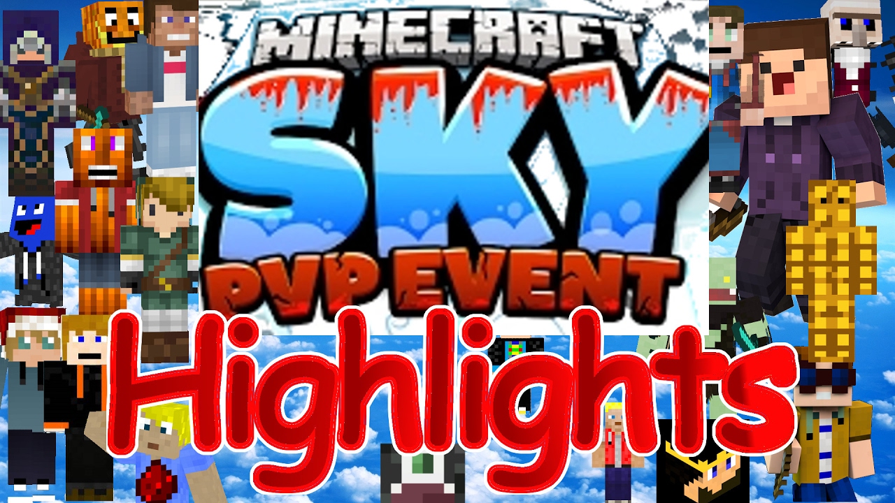 Minecraft Sky PvP-Event 1 Highlights - alle Kills und Tode - MPZ background