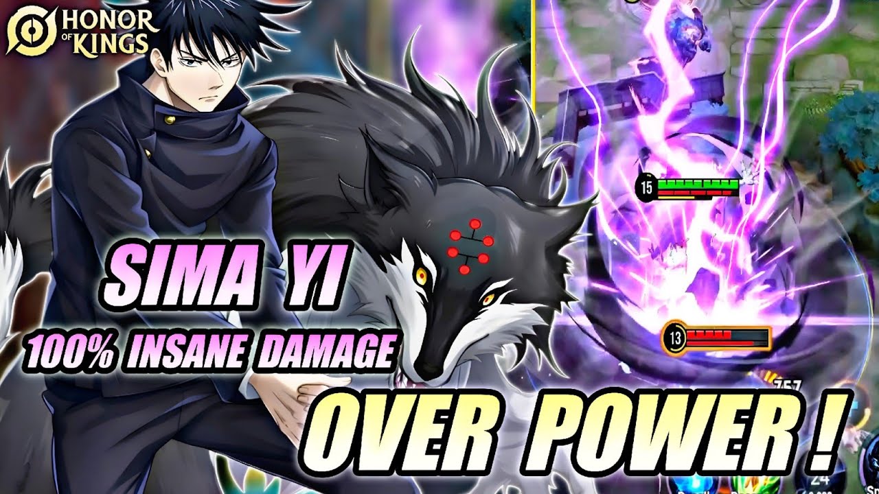 Sima Yi 100% INSANE DAMAGE! - Pro Gameplay Technique Domination In Game | Honor Of Kings X JJK