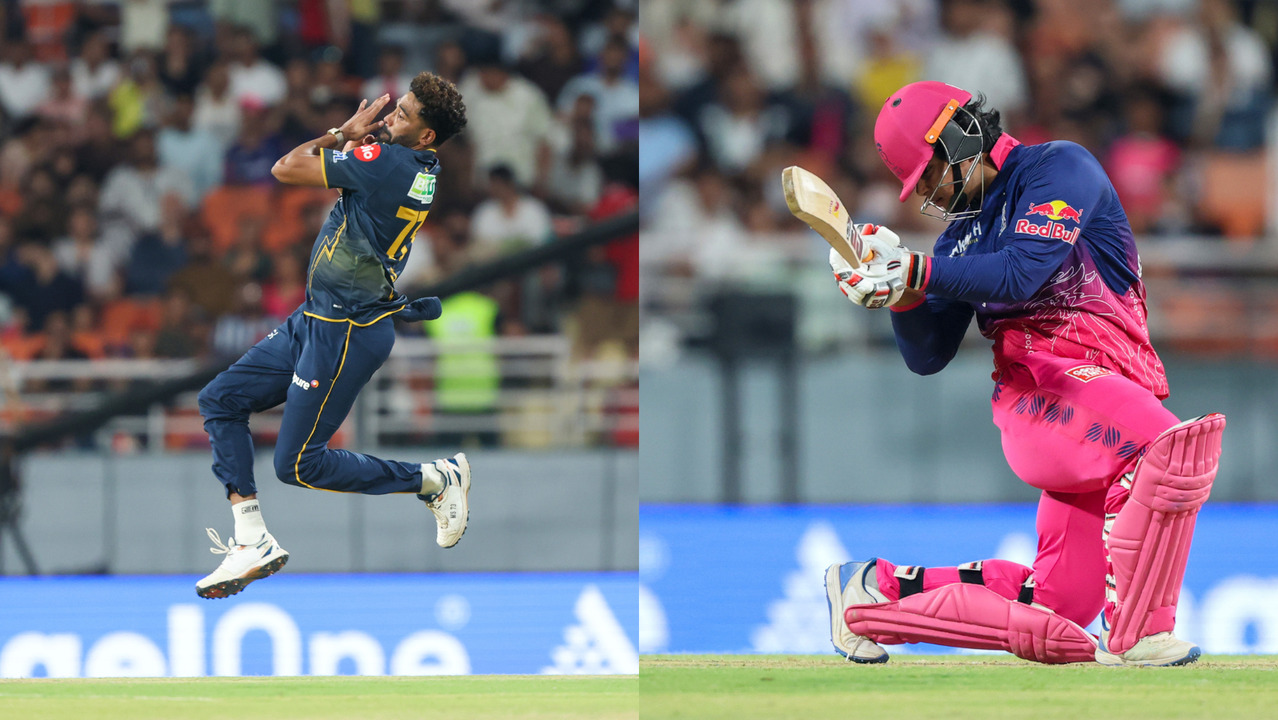 Out of everyone's reach! Siraj's bouncer goes for 5 wides