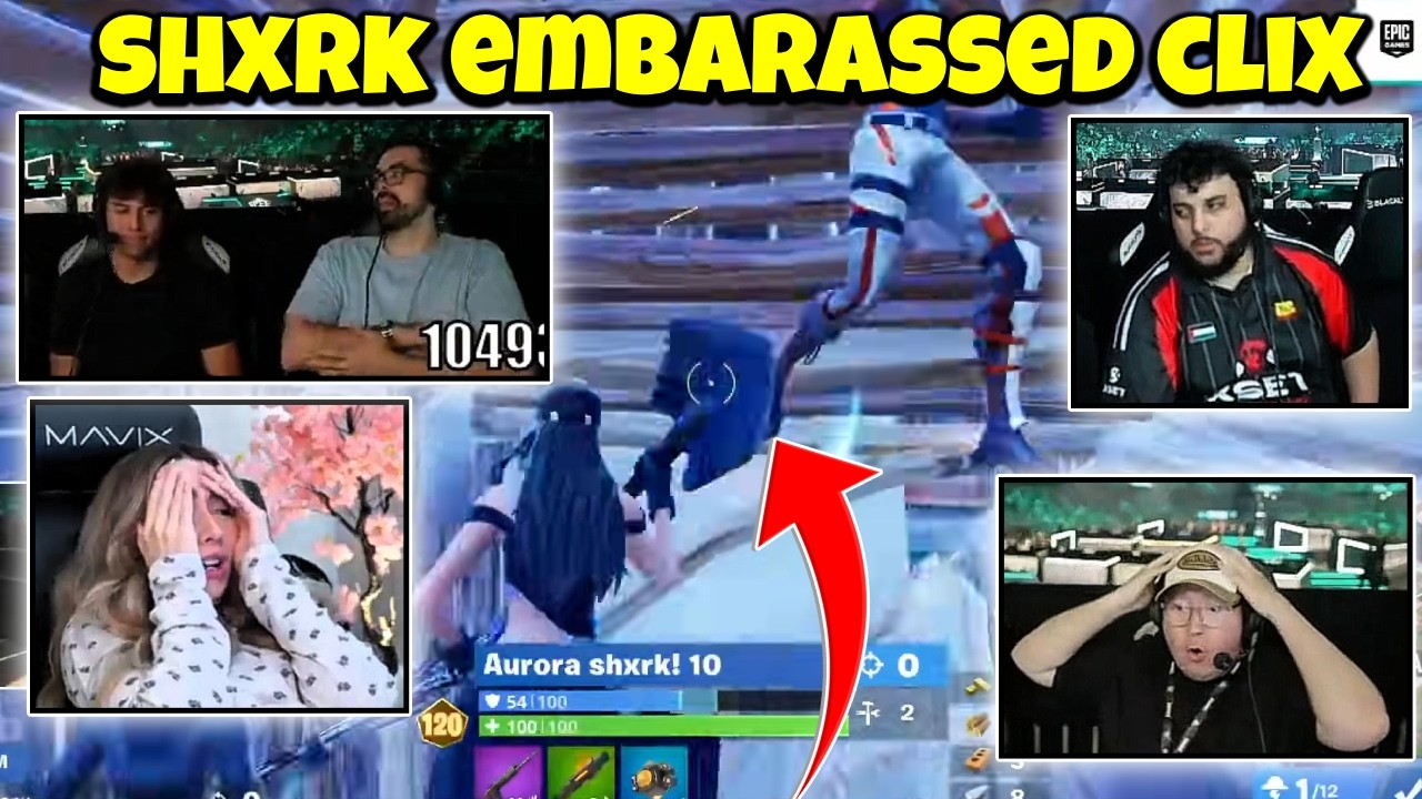 Streamers React to Shxrk Pickaxing Clix in FNCS Summit LAN