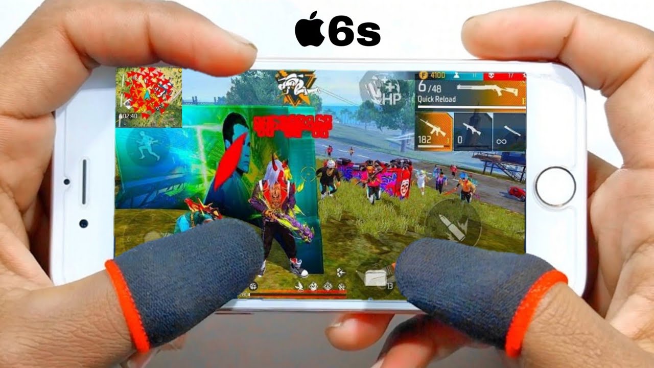 iphone 6s Free Fire Handcam gameplay + 1gb ram+MACRO+DPI 🔥