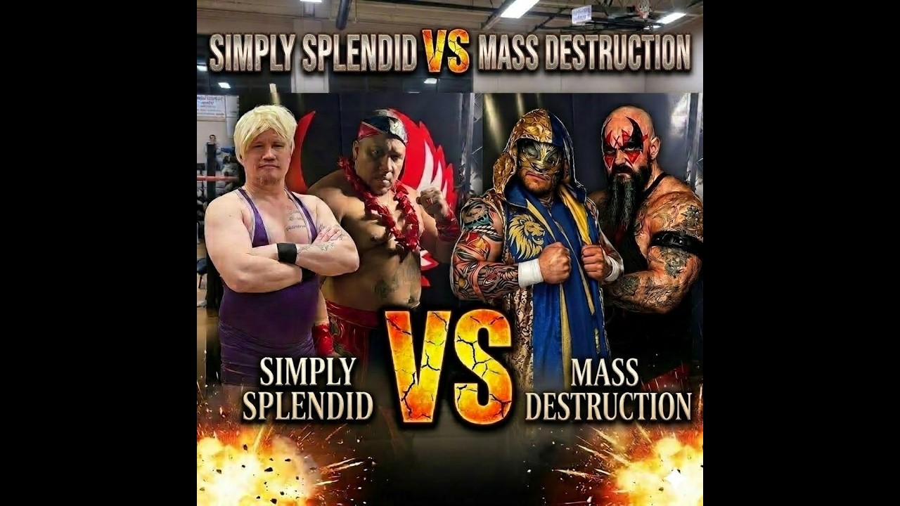 Global Independent Wrestling Tag Team Championship Match: Simply Splendid vs Mass Destruction background