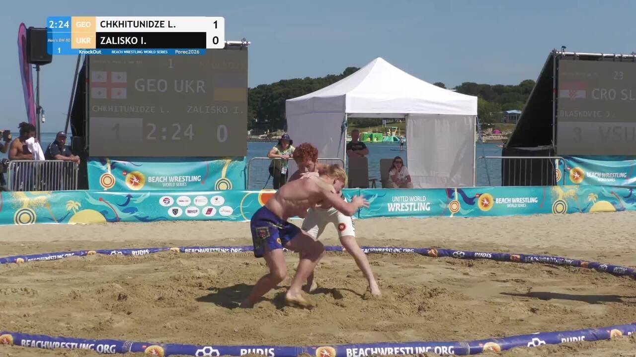 Luka CHKHITUNIDZE (GEO) vs. Ivan ZALISKO (UKR) • KnockOut • Men's BW 80Kg background