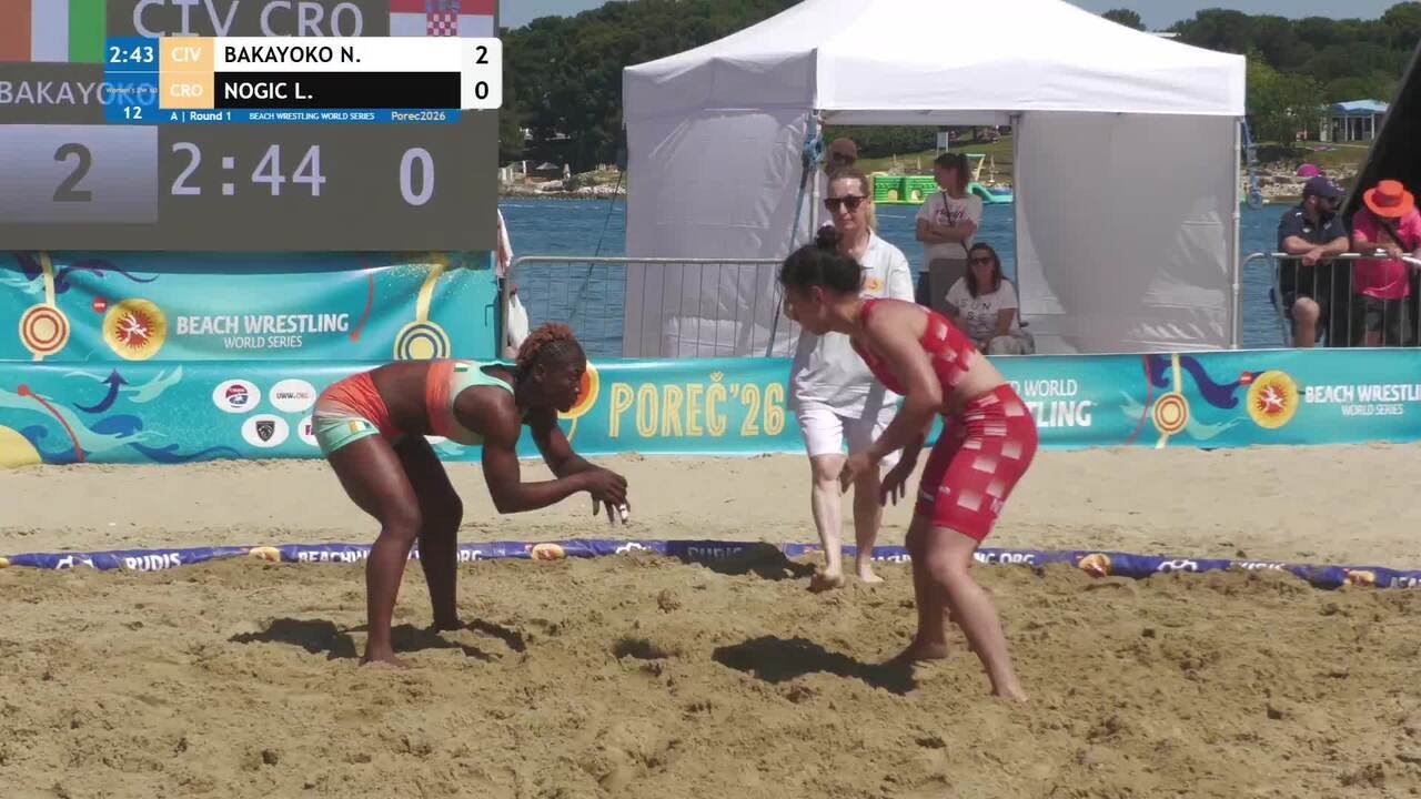 Nogona Celine Josee BAKAYOKO (CIV) vs. Lana NOGIC (CRO) • A | Round 1 • Women's BW 60Kg background