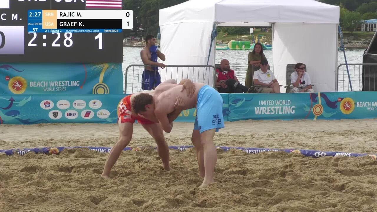 Miljan RAJIC (SRB) vs. Keenan Christopher GRAEF (USA) • A | Round 2 • Men's BW 80Kg background