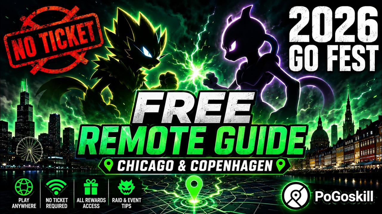 How to Play Pokémon GO Fest 2026 Without a Ticket | Free Remote Guide for Chicago & Copenhagen