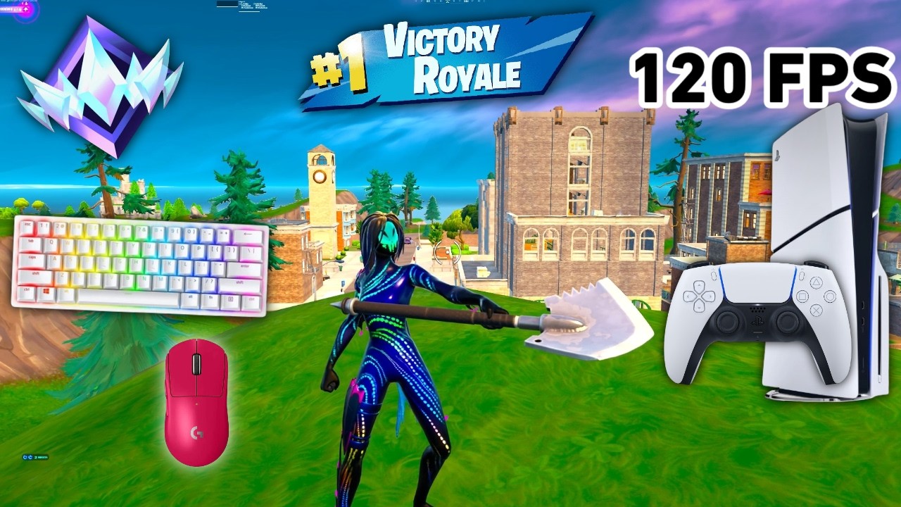 Fortnite Unreal Ranked Reload On PS5 Slim | Keyboard & Mouse Gameplay | 120 FPS | 4K