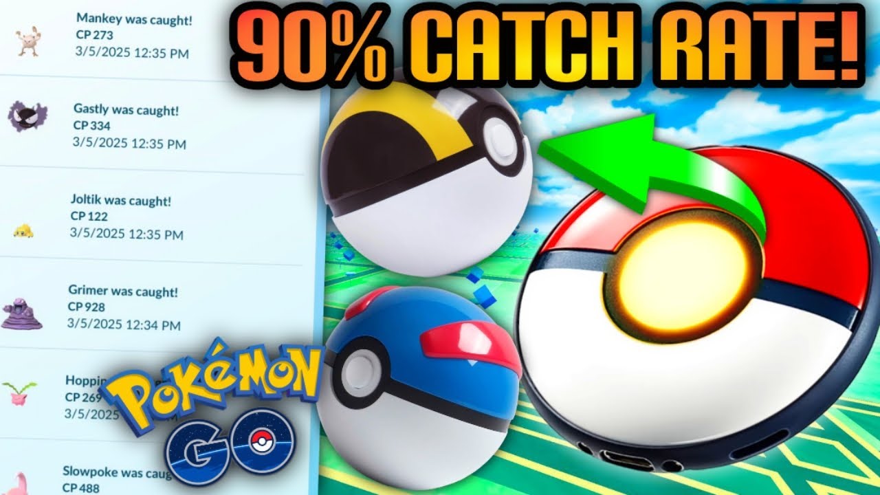 *THIS MODDED GO PLUS + AUTO CATCHES W/ ULTRA & GREAT BALLS* 90%* catch rate must have in Pokemon GO background