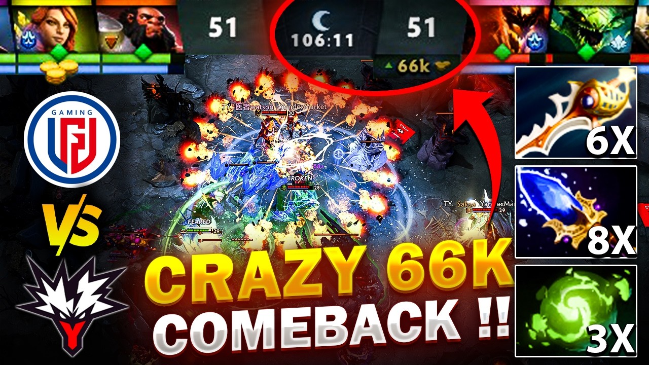 WTF WAS THIS GAME?! BIGGEST COMEBACK IN DOTA 2 HISTORY - 110+ MIN MATCH - LGD vs YANDEX