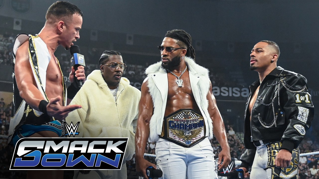 Carmelo Hayes and Ricky Saints interrupt Trick Williams: SmackDown highlights, May 29, 2026 background