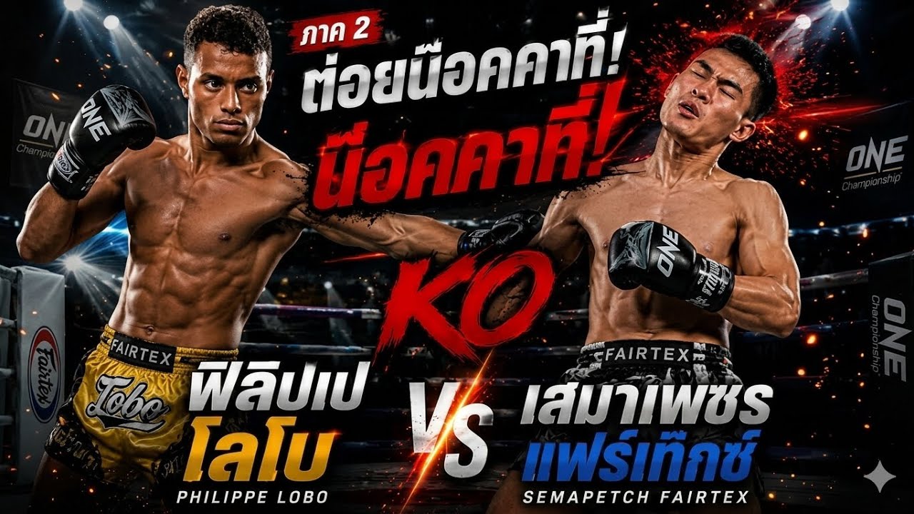 ภาค2 ต่อยน็อคคาที่ ฟิลิปเป โลโบ VS เสมาเพชร แฟร์เท็กซ์ background