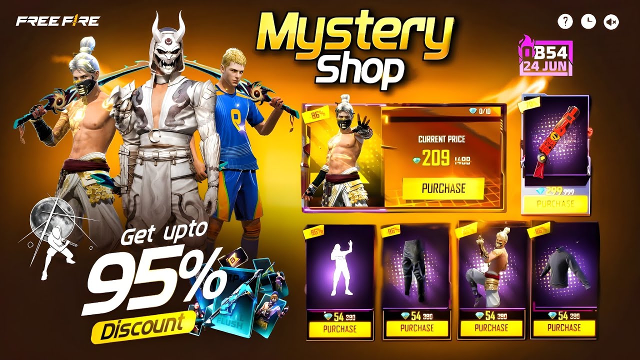Ob54 Update 💥 Next Mystery Shop Event Ff 🤯🥳| free fire new event | ff new event | new event ff
