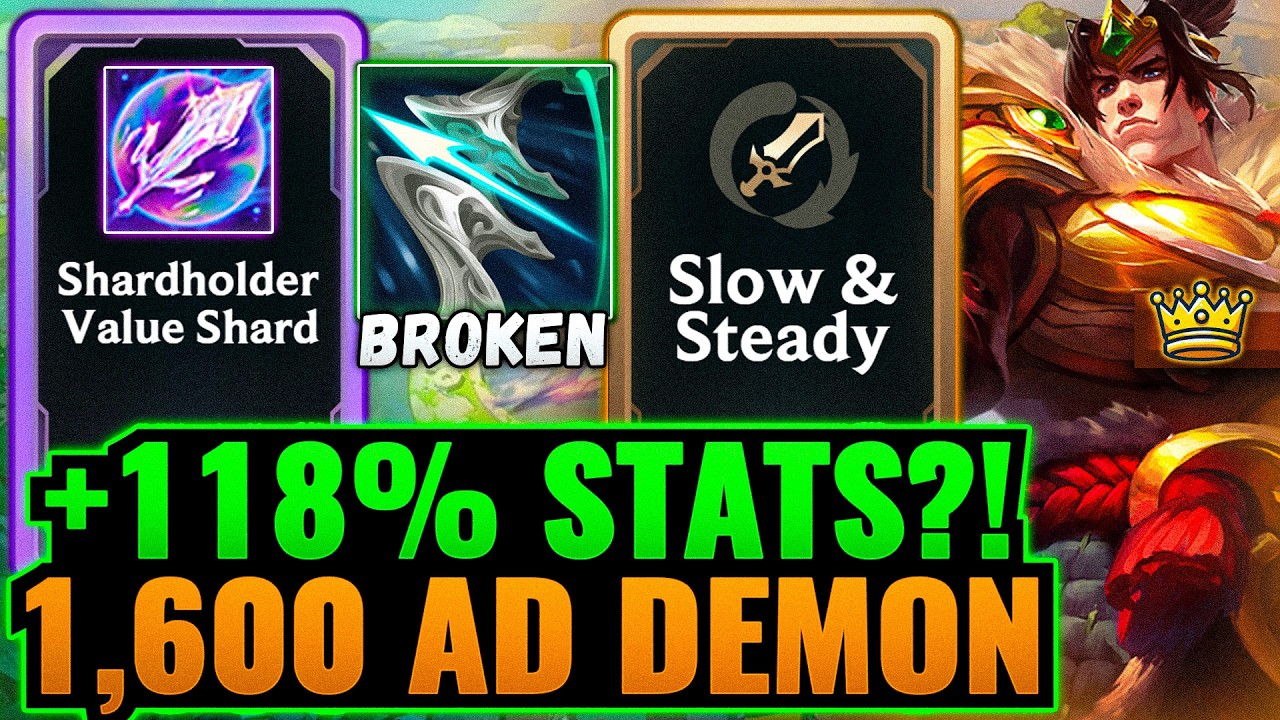 118% Shardblade: Riot Buffed Stat Runs - 1600 AD Garen | League Arena Gameplay