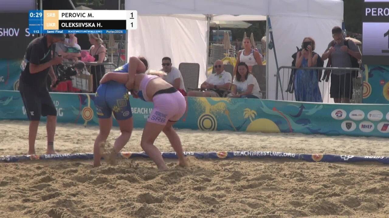 Masa PEROVIC (SRB) vs. Halyna OLEKSIIVSKA (UKR) • Semi Final • Women's BW 70Kg background