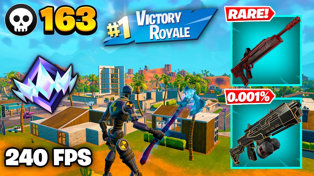 163 Elimination "RANKED RELOAD" Gameplay Wins (Fortnite Chapter 7 Keyboard & Mouse)
