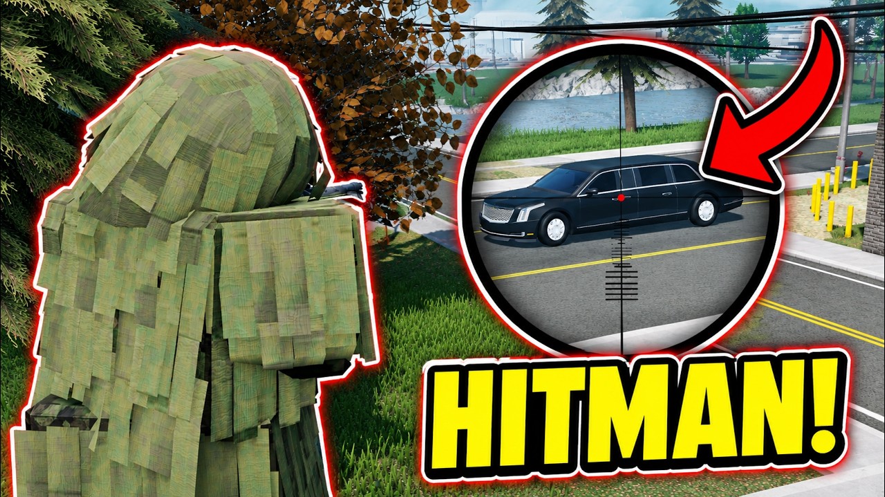 GHILLIE HITMAN KILLS PRESIDENT IN ER:LC!