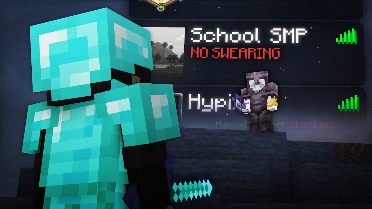 How I Got REVENGE On My School's Minecraft SMP background