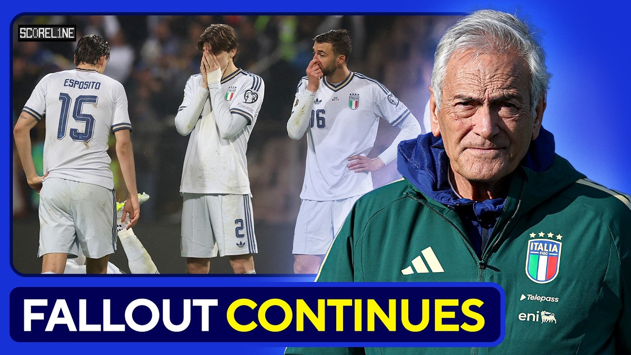 Italian Soccer Federation President RESIGNS after 2026 World Cup failure background