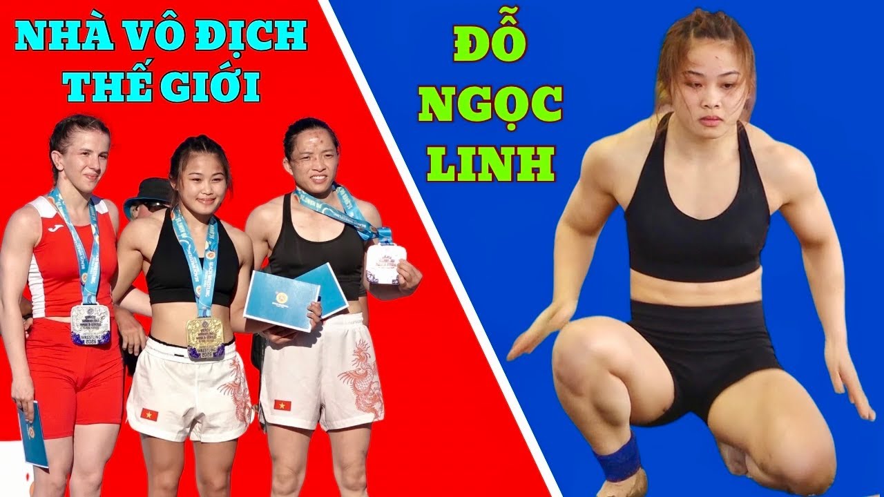 ĐỖ NGỌC LINH - NHÀ VÔ ĐỊCH THẾ GIỚI quả là vô đối.Đấu Vật Vietnamese women's Wrestling. background