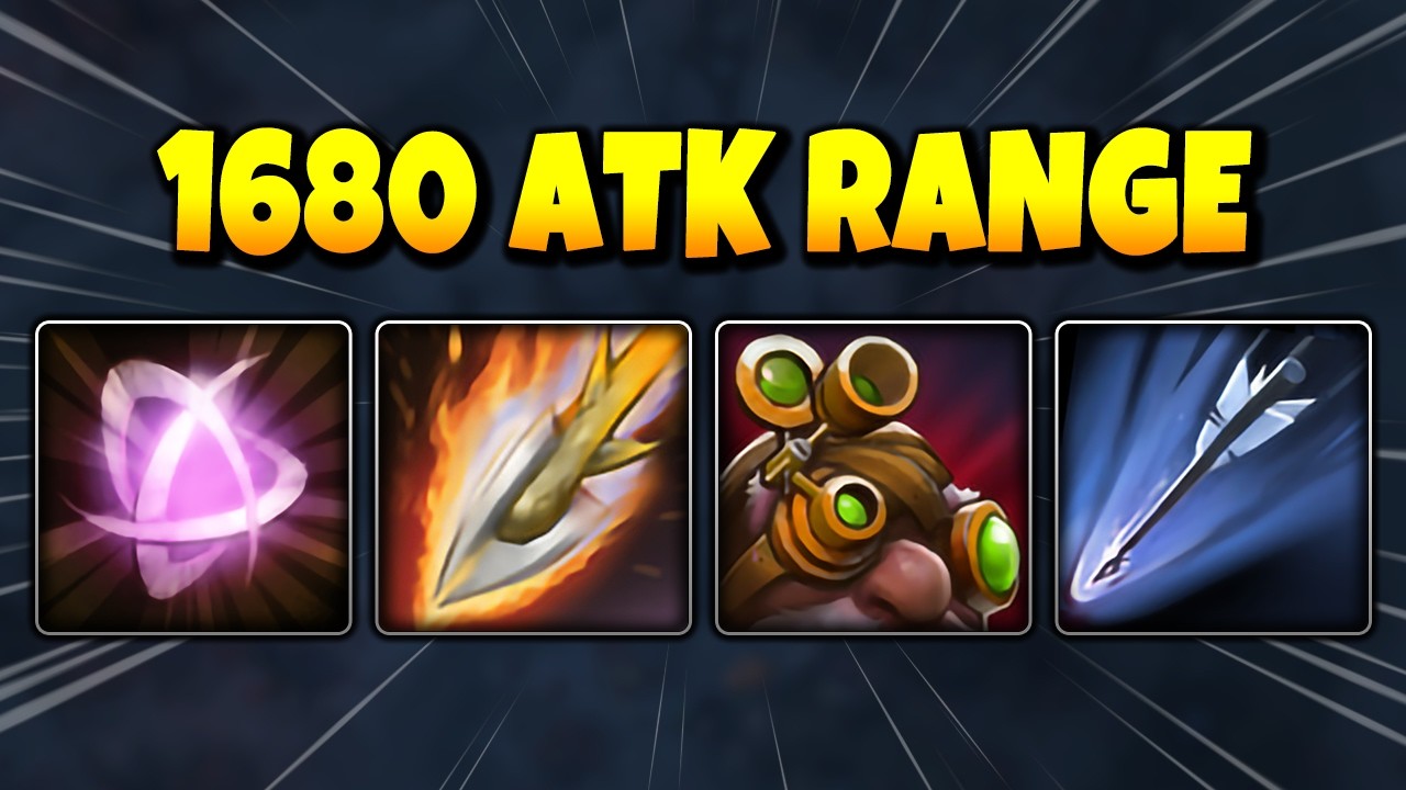 DOTA 2 ABILITY DRAFT - 1680 ATTACK RANGE Take Aim + Glacier