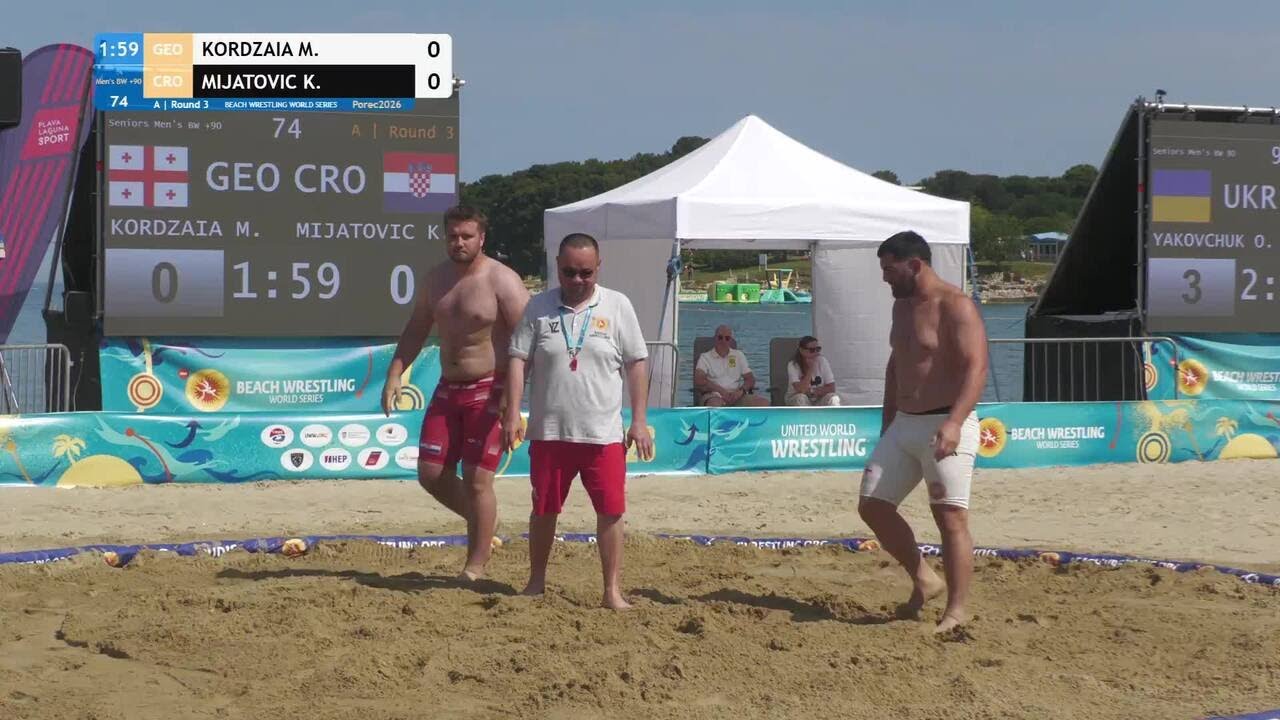 Mamuka KORDZAIA (GEO) vs. Karlo MIJATOVIC (CRO) • A | Round 3 • Men's BW +90Kg background
