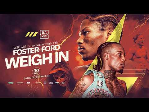 O'Shaquie Foster Vs Ray Ford Weigh In | Matchroom Boxing background