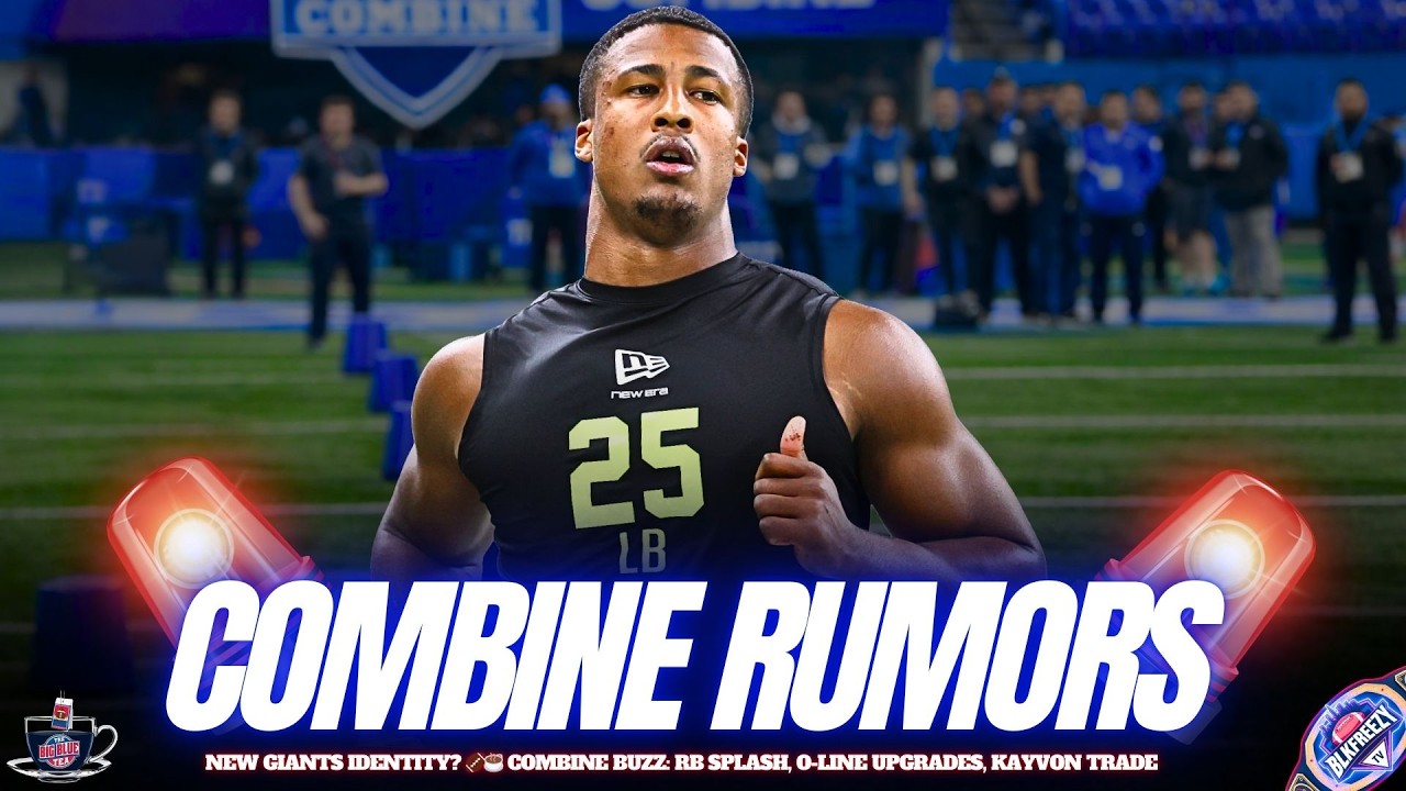 Giants Combine Rumors EXPLODE ☕💥 Run-Heavy Harbaugh Era? Kayvon Trade Talk background