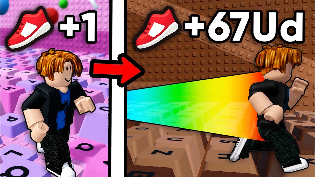 I Became The Fastest Player In Roblox +1 Speed Keyboard Escape ASMR background